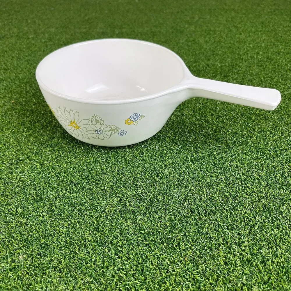 Vintage 70s 80s Corning Ware Saucepans Floral Bouquet Lot